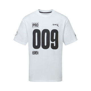 Koszulka t-shirt Limited Edition 009 Graphic Aston Martin Racing 2026 biało-czarna