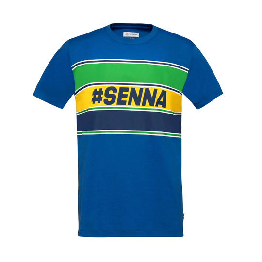 Koszulka t-shirt męska Hashtag niebieska Senna 2025