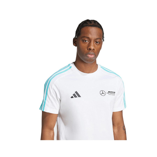 Koszulka męska t-shirt biała DNA Logo Mercedes AMG F1 2025