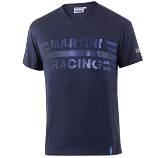 Koszulka t-shirt Martini Racing Big Logo Sparco granatowa