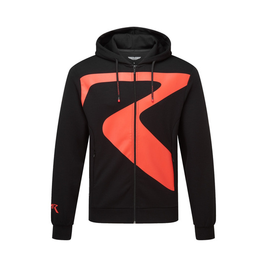 Bluza z kapturem rozpinana AMR Graphic Aston Martin Racing 2026 czarna