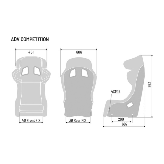 Fotel Sparco ADV Competition Pad (FIA)