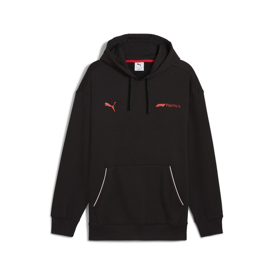 Bluza męska z kapturem Essential Relaxed Logo czarna Formula 1 2025