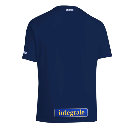 Koszulka t-shirt Lancia HF Delta Integrale Sparco granatowa/biała
