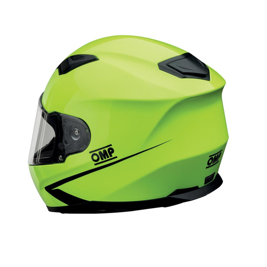 Kask zamknięty kartingowy OMP CIRCUIT EVO żółty