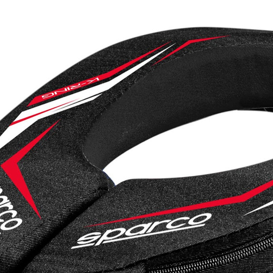 Kołnierz ochronny Sparco K-Ring czarny/czerwony