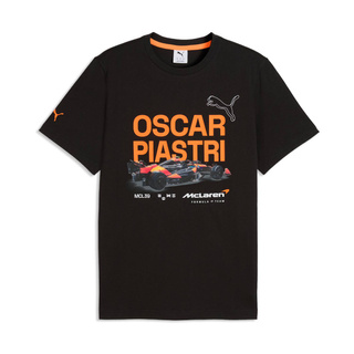 Koszulka t-shirt męska czarna Oscar Piastri McLaren F1 2026