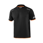 Koszulka t-shirt Tech Sparco czarna/pomarańczowa