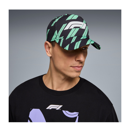 Czapka baseballowa męska Track Graphic zielona Formula 1 2026