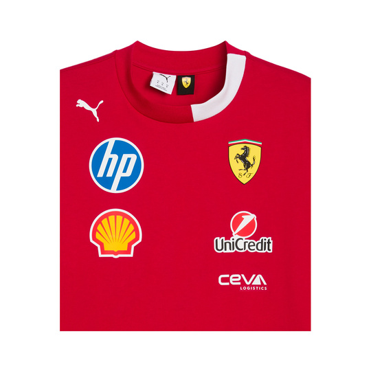 Koszulka t-shirt Drivers Oversized Team Scuderia Ferrari F1 czerwona
