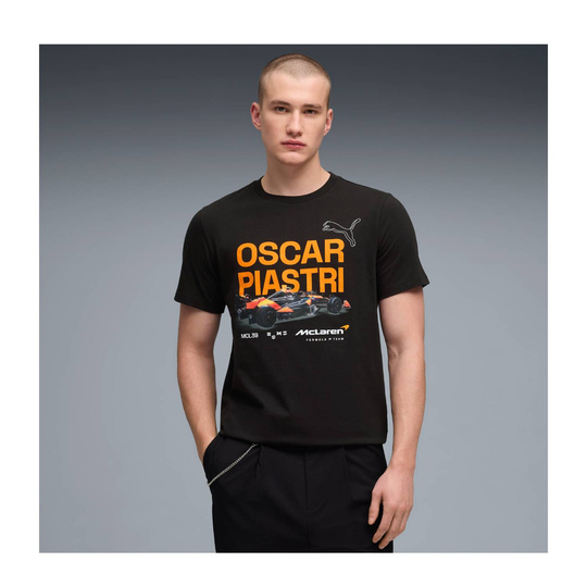 Koszulka t-shirt Oscar Piastri McLaren F1 2026 czarna