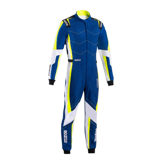 Kombinezon kartingowy Sparco KERB niebiesko-żółty (FIA)