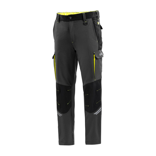 Spodnie Tech Sparco szare/żółte