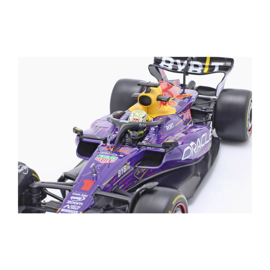 Model bolidu 1/18 Max Verstappen Las Vegas 2023 RB19 Red Bull Racing