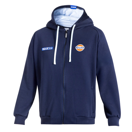 Bluza z kapturem rozpinana Gulf MY25 Sparco granatowa