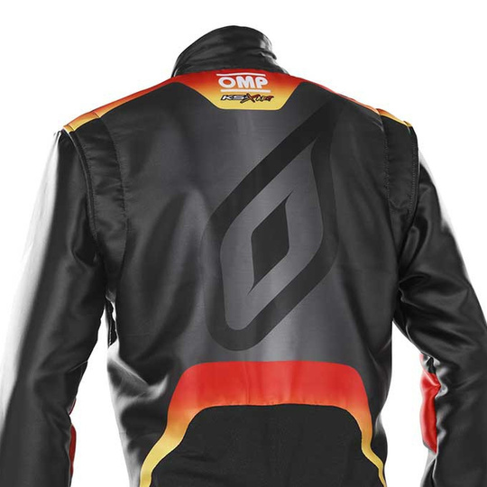 Kombinezon OMP KS-X Art czarny/czerwony (FIA)