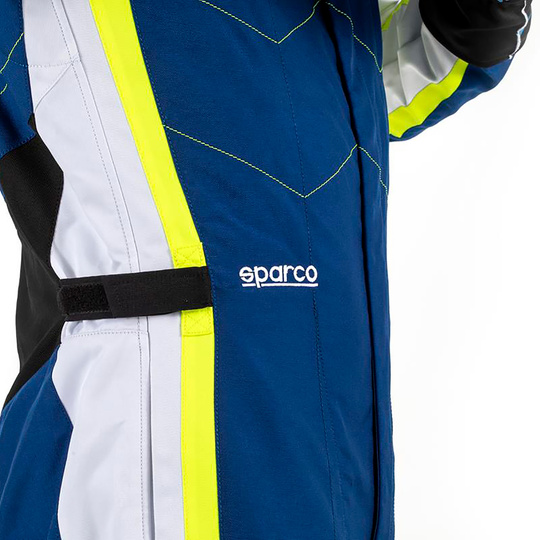 Kombinezon Sparco Kerb niebieski/żółty (FIA)