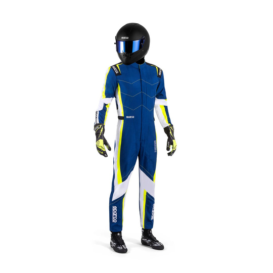 Kombinezon kartingowy Sparco KERB niebiesko-żółty (FIA)