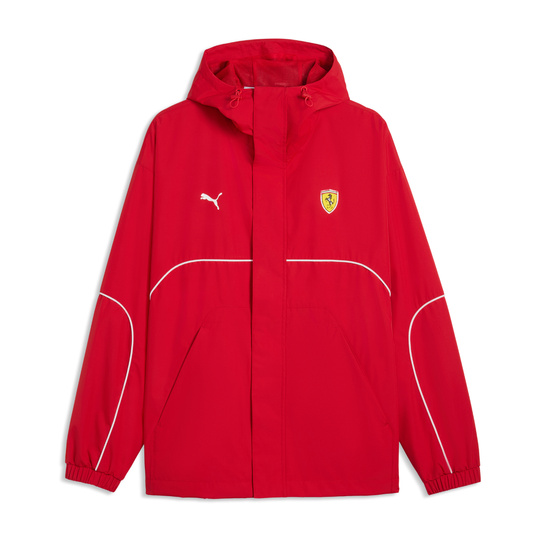 Kurtka męska przeciwdeszczowa czerwona Rain Ferrari F1 2026