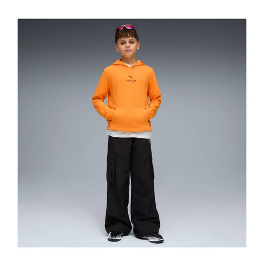 Bluza dziecięca z kapturem pomarańczowa Logo McLaren F1 2026