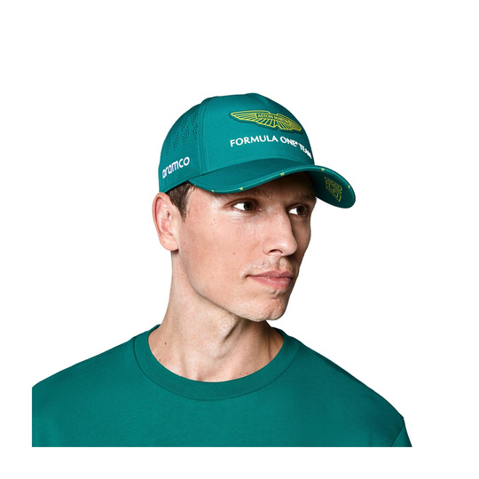 Czapka baseballowa męska zielona Stroll Team Aston Martin F1 2025