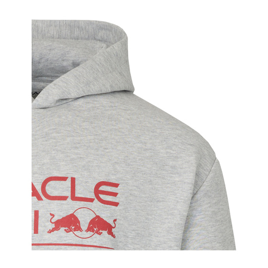 Bluza z kapturem męska Logo Red Bull Racing 2026 szara