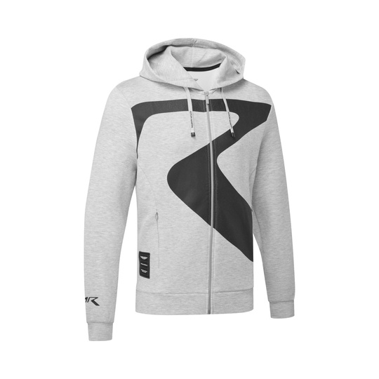 Bluza z kapturem rozpinana AMR Graphic Aston Martin Racing 2026 szara