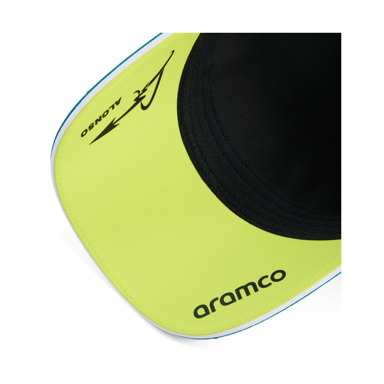 Czapka z daszkiem Fernando Alonso Team Aston Martin F1 2026 limonkowa
