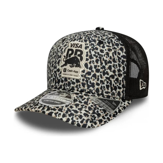 Czapka męska baseballowa Leopard Trucker czarna Visa Cash App RB 2026