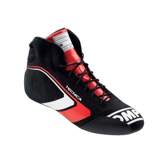 Buty OMP Tecnica MY21 czarne/czerwone (FIA)