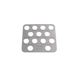 Oparcie stóp pilota OMP – srebrne