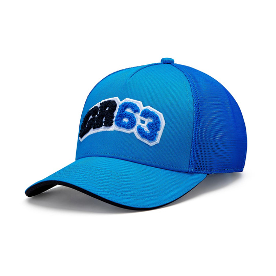 Czapka męska baseballowa George Russell Trucker blue Mercedes AMG F1