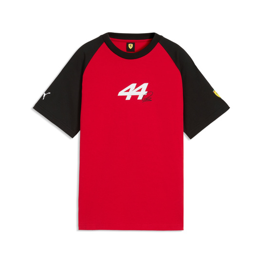 Koszulka t-shirt dziecięca Graphic Lewis Hamilton Scuderia Ferrari F1 2026 czerwona