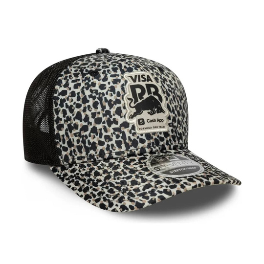 Czapka męska baseballowa Leopard Trucker czarna Visa Cash App RB 2026