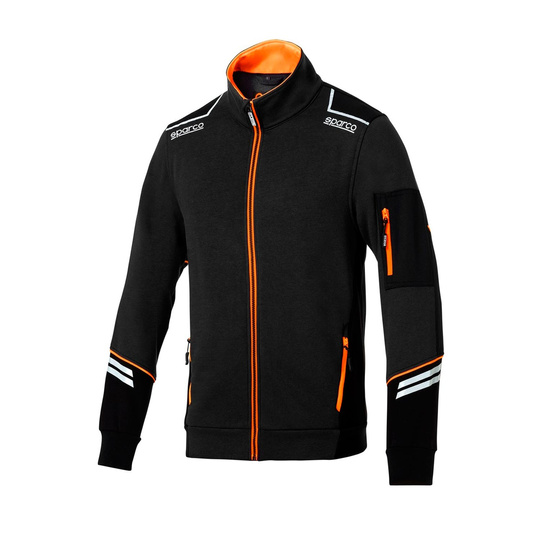 Bluza rozpinana Tech Sparco czarna/pomarańczowa
