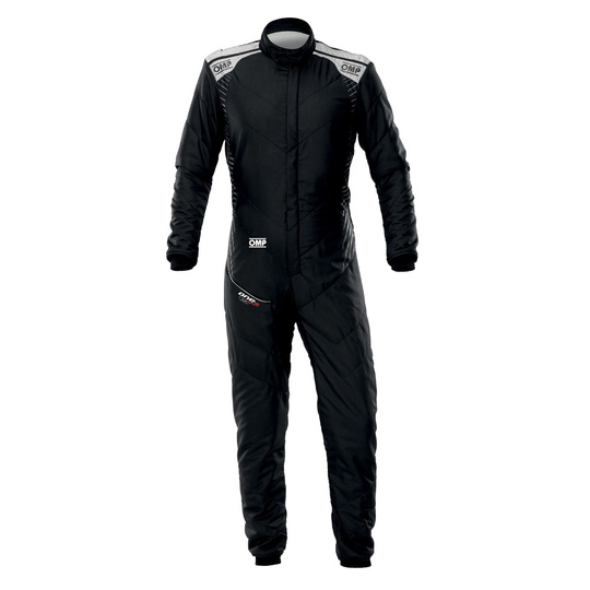 Kombinezon OMP ONE-S AIR czarno-srebrny (FIA)