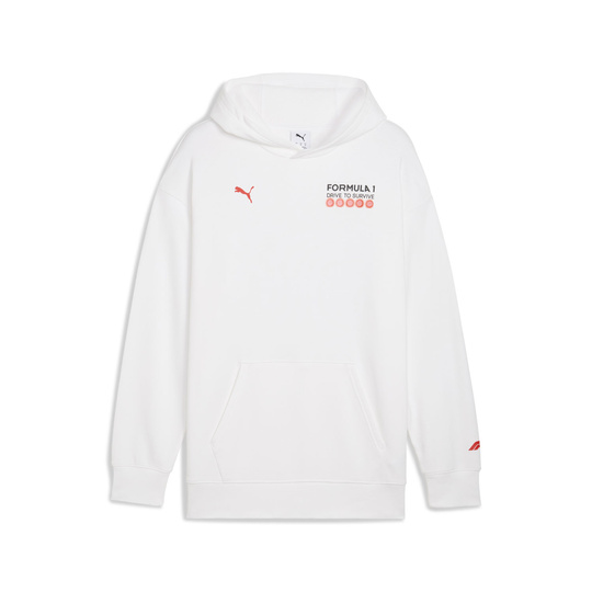 Bluza z kapturem DTS Relaxed Formula 1 bia艂a