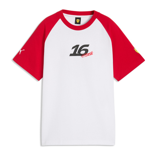 Koszulka t-shirt Charles Leclerc Graphic Scuderia Ferrari F1 2026 biała
