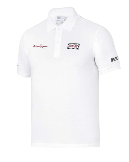 Koszulka polo Targa Florio Merzario #AM2 Sparco biała