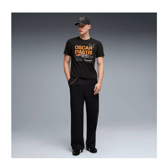 Koszulka t-shirt męska czarna Oscar Piastri McLaren F1 2026