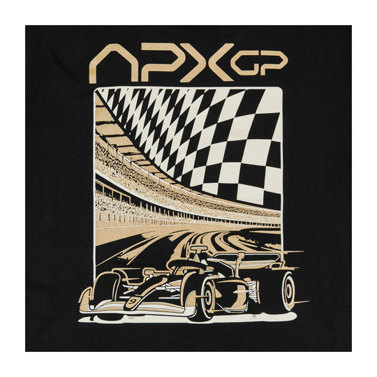 Koszulka t-shirt męska Race Ready czarna Apex GP 2025