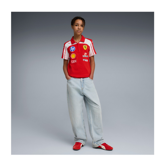 Koszulka polo dziecięca Team Scuderia Ferrari F1