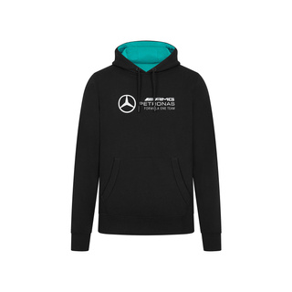 Bluza męska Hoody Logo Black Mercedes AMG F1 2024