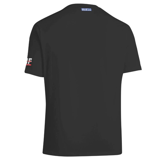 Koszulka t-shirt Lancia HF Fulvia Logo Sparco czarna