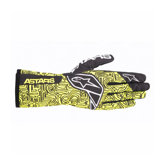 Rękawice kartingowe Alpinestars TECH-1 K RACE V2 VERTICAL żółte