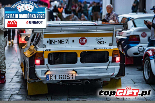 Co-drive Audi Quattro S1 z Grzegorzem Olchawskim Rajd Barbórka 2024