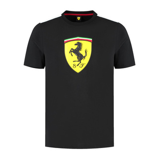 Koszulka t-shirt dziecięca Shield Scuderia Ferrari F1 czarna