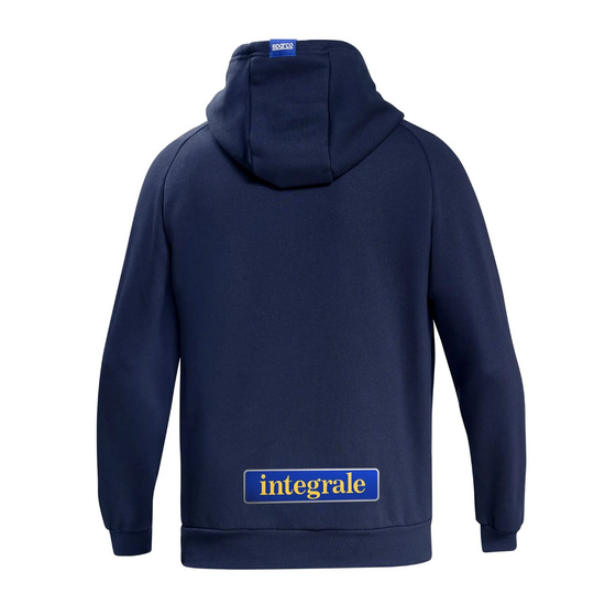 Bluza z kapturem Lancia HF Delta Integrale Sparco granatowa/żółta