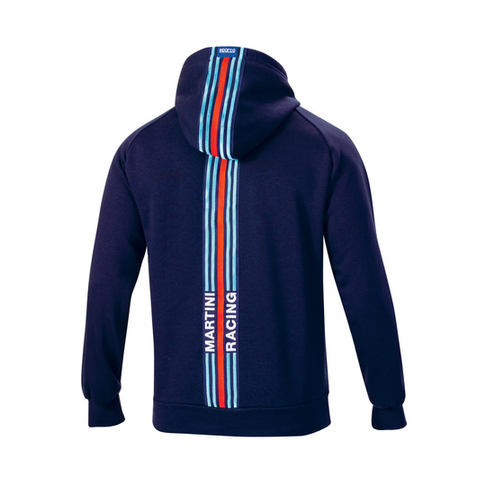Bluza z kapturem Stripe Martini Racing Sparco granatowa