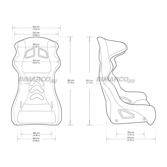 Fotel Bimarco PHANTOM czarny (homologacja FIA)